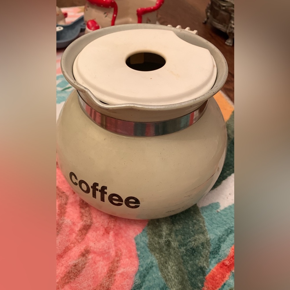 Cream Coffee aluminum coffee pot